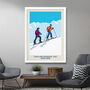 Personalised Ski Touring Art Print, thumbnail 3 of 6