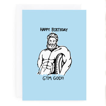Greek God Funny Birthday Card, 2 of 2