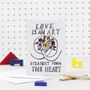 Love Is An Art Valentine Card, thumbnail 3 of 3