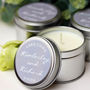 Grey And Silver Wedding Candle Favours, thumbnail 2 of 3