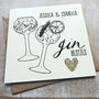 Personalised Gin Besties Birthday Card For Friends, thumbnail 1 of 4
