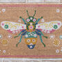 Bee Welcome Mat Coir Front Door Foot Mat, thumbnail 3 of 4