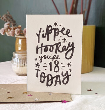 Personalised 'Yippee Hooray' Birthday Card, 5 of 5