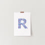 Personalised Floral Letter Print, thumbnail 2 of 2