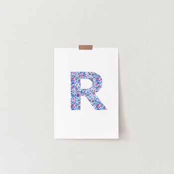 Personalised Floral Letter Print, 2 of 2