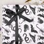 Three Sheets Of Gothic Animals Wrapping Paper, thumbnail 1 of 2