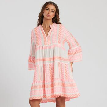 Aztec Short Neon Summer Dress, 8 of 10