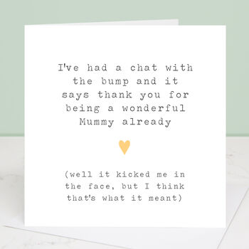 'From The Bump' Mummy Card, 3 of 4