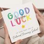 Starting School Good Luck Card For Girl, thumbnail 1 of 7
