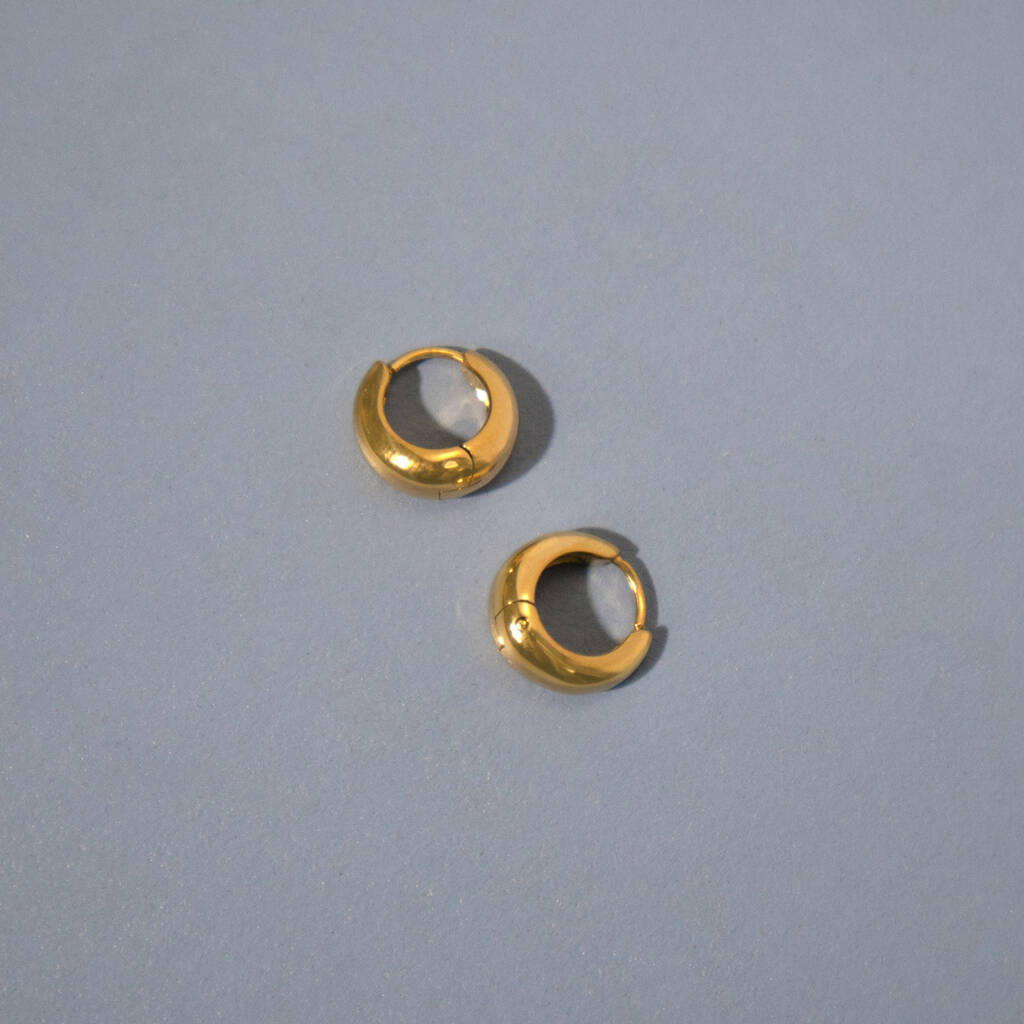 Mini Huggie Hoop Earrings, 1 of 2