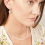 Silver Hook And Heart Pendant Multi Chain Lariat Necklace, thumbnail 2 of 12