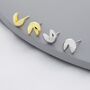 Fortune Cookie Stud Earrings In Sterling Silver, thumbnail 2 of 12