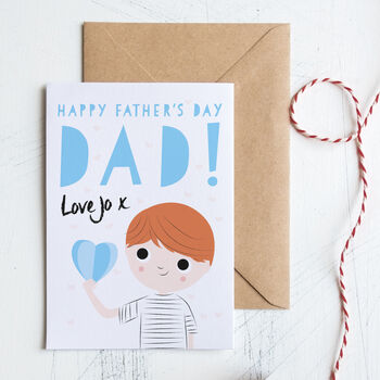 Personalised Father's Day Card Daddy, Dad, 4 of 7