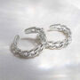 Sterling Silver Curb Chain Cuffs, thumbnail 3 of 6