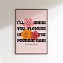 Flowers | Music Poster | Wall Art | A5 A4 A3 | Bold | Typographic | Quote | Print | House Music | Garage, thumbnail 1 of 9