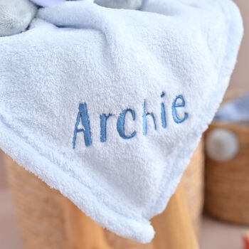 Personalised Teddy Bear Comforter For Baby, 4 of 7