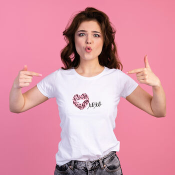Heart Print T Shirt Xoxo, 6 of 6