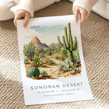 Mexico Travel Print Of The Sonoran Desert, 2 of 7