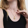 Robin And Blackberry Gold Locket Chain Necklace, thumbnail 2 of 8