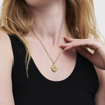 Robin And Blackberry Gold Locket Chain Necklace, 2 of 8