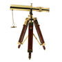 Personalised Brass Telescope With Wooden Tripod Stand, thumbnail 5 of 11