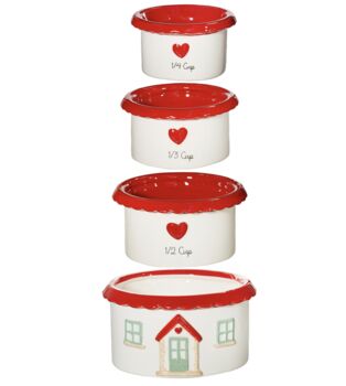 Cottage House Shaped Measuring Cups, 3 of 5