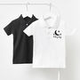 Little Moon Personalised Children's Polo Shirt, thumbnail 4 of 5