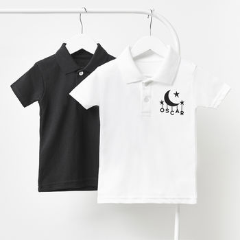 Little Moon Personalised Children's Polo Shirt, 4 of 5