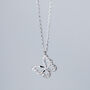 Sterling Silver Sparkly Butterfly Pendant Necklace, thumbnail 3 of 5