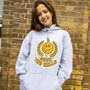 Deck The Halls Women's College Style Christmas Hoodie, thumbnail 1 of 4