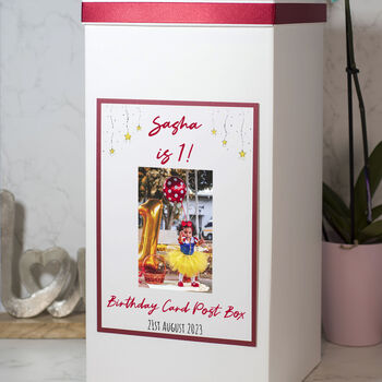 Stars Special Birthday Photo Milestone Party Post Box, 2 of 5