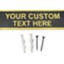 Classic Black Brass Custom Text Wall Plaque, thumbnail 1 of 7