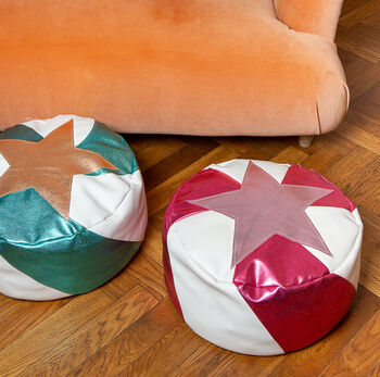 Faux Leather Circus Pouffe, 5 of 9