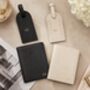 Personalised Travel Wallet Grained Leather Vegan, thumbnail 5 of 12
