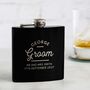 Personalised Wedding Hipflask Groom's Party Gifts, thumbnail 5 of 12