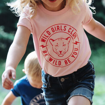 Personalised Wild Boy's / Girls Club Organic T Shirt, 3 of 5