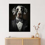 Dalmation Dinner Jacket Portrait Dog Wall Art Print, thumbnail 1 of 6