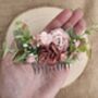 All The Pinks Flower Hair Comb, thumbnail 2 of 3
