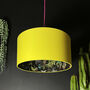 Carbon Deadly Night Shade Lampshade In Acid Yellow, thumbnail 1 of 8
