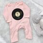 'Totally Awesome Records' Personalised Baby Rompersuit, thumbnail 4 of 8