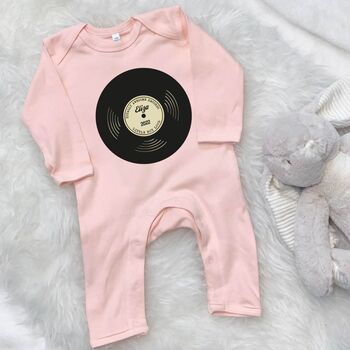 'Totally Awesome Records' Personalised Baby Rompersuit, 4 of 8