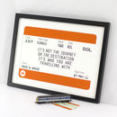 personalised train ticket print by of life lemons