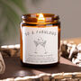 50th Birthday Personalised Candle Gift For Her, Fifty And Fabulous, thumbnail 1 of 6