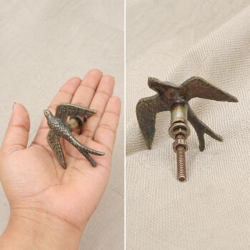 Soaring Eagle Brass Cabinet Knob, 3 of 9