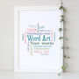 Personalised 90th Birthday Word Art Gift For Him, thumbnail 6 of 6