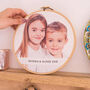 Personalised School Photo Gift Canvas Hoop, thumbnail 1 of 5