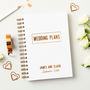 Personalised Copper Wedding Plans Book, thumbnail 1 of 10