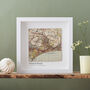 Personalised Square Map Location Retirement Print Gift, thumbnail 3 of 6