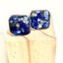 Steel And Lapis Lazuli Cufflinks, thumbnail 4 of 6