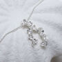 Silver Forget Me Not Cluster Necklace, thumbnail 4 of 10